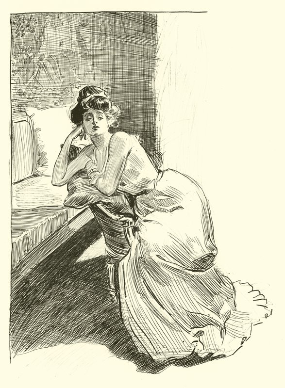 Illustration for The Social Ladder by Charles Dana Gibson