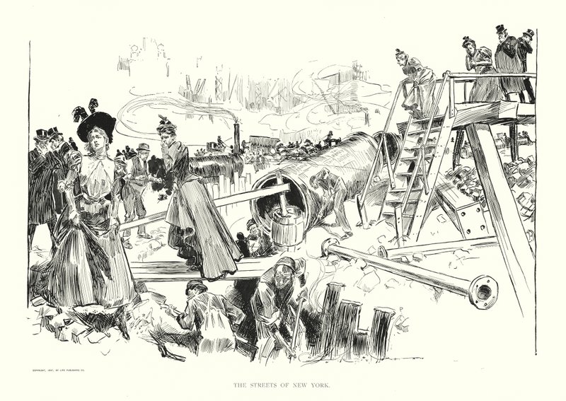 The Streets of New York by Charles Dana Gibson