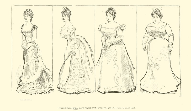 The girl who wanted a small waist by Charles Dana Gibson