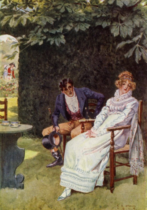 Illustration for The Amateur Gentleman by Jeffery Farnol by Charles Edmund (after) Brock