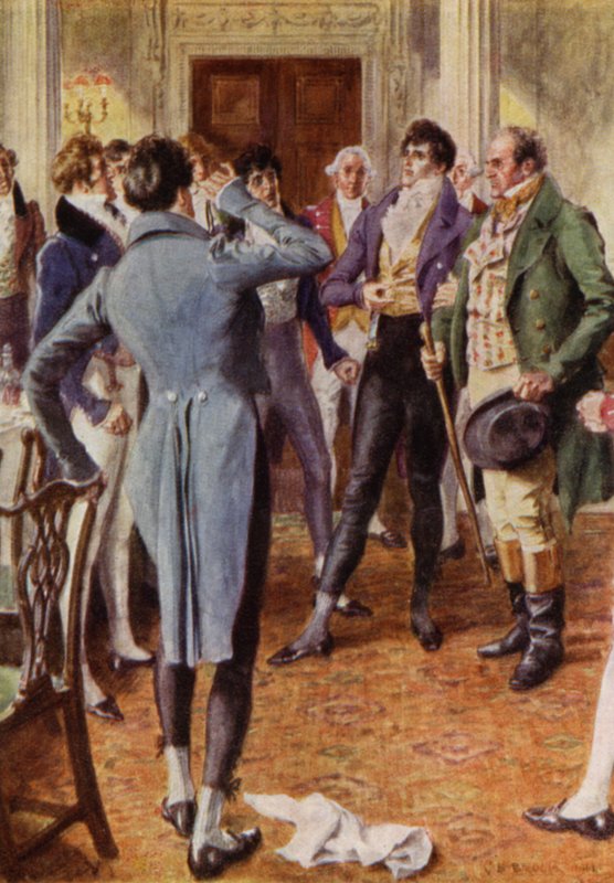 Illustration for The Amateur Gentleman by Jeffery Farnol by Charles Edmund (after) Brock