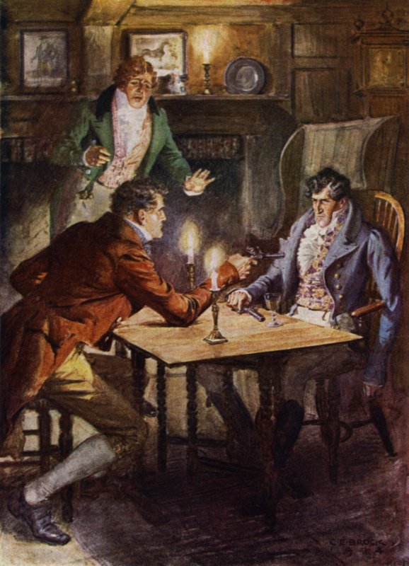 Illustration for The Amateur Gentleman by Jeffery Farnol by Charles Edmund (after) Brock