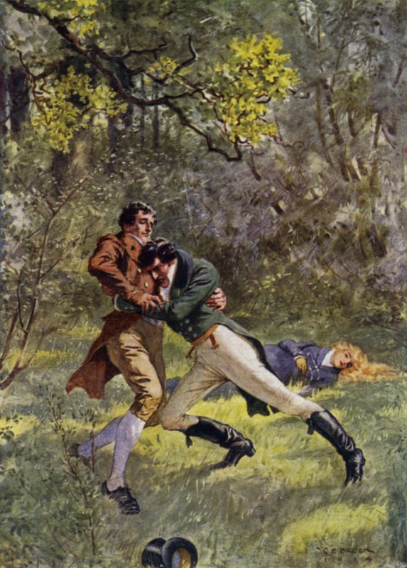 Illustration for The Amateur Gentleman by Jeffery Farnol by Charles Edmund (after) Brock