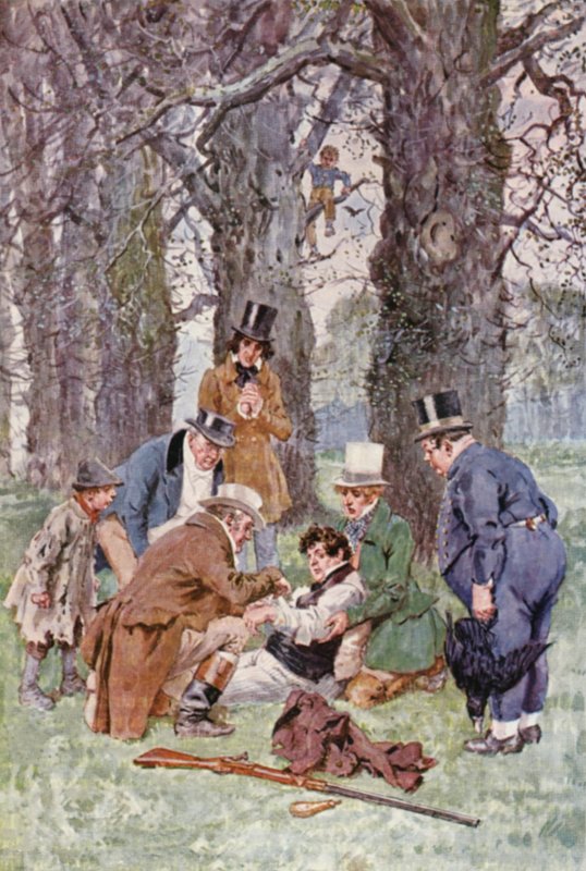 Illustration for The Pickwick Papers by Charles Dickens by Charles Edmund (after) Brock