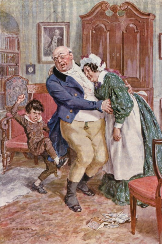 Illustration for The Pickwick Papers by Charles Dickens by Charles Edmund (after) Brock