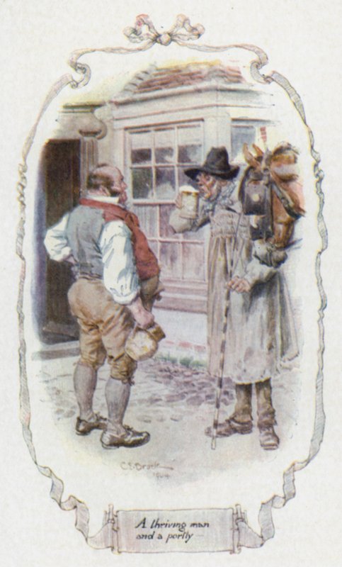 A thriving man and a portly by Charles Edmund Brock