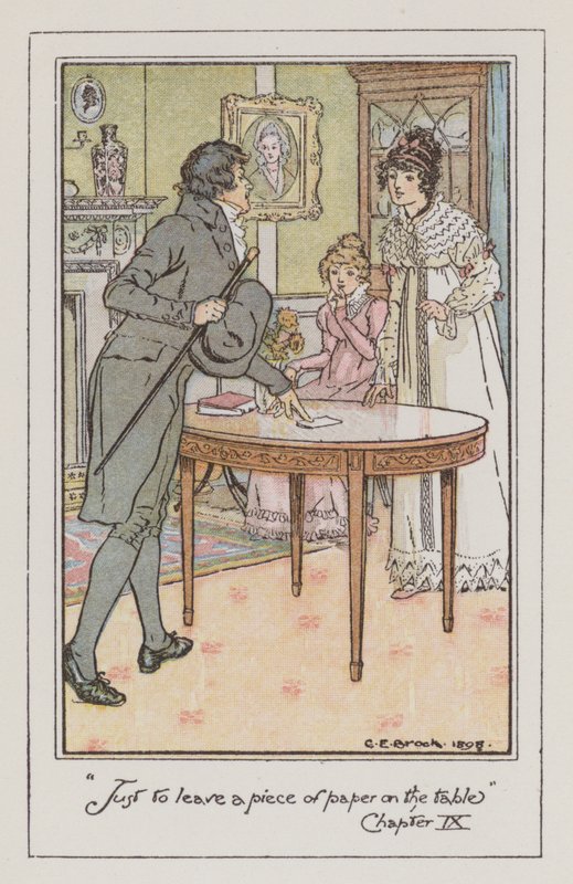 Illustration for Emma by Jane Austen by Charles Edmund Brock
