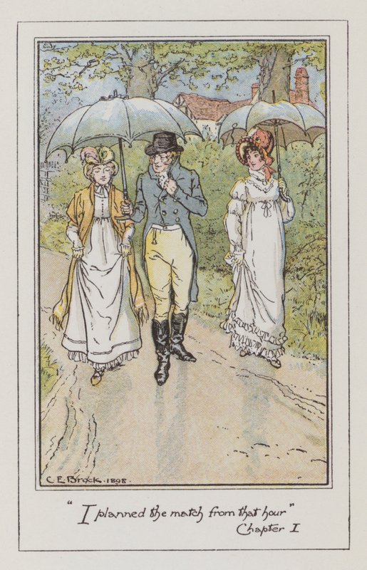 Illustration for Emma by Jane Austen by Charles Edmund Brock