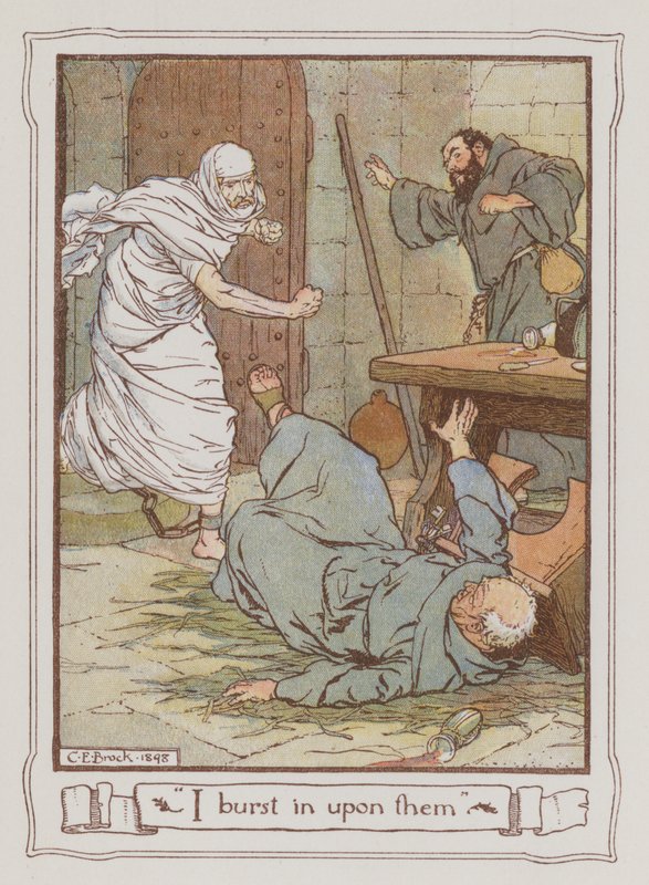 Illustration for Ivanhoe by Sir Walter Scott by Charles Edmund Brock