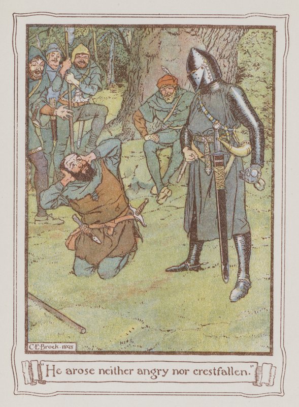 Illustration for Ivanhoe by Sir Walter Scott by Charles Edmund Brock