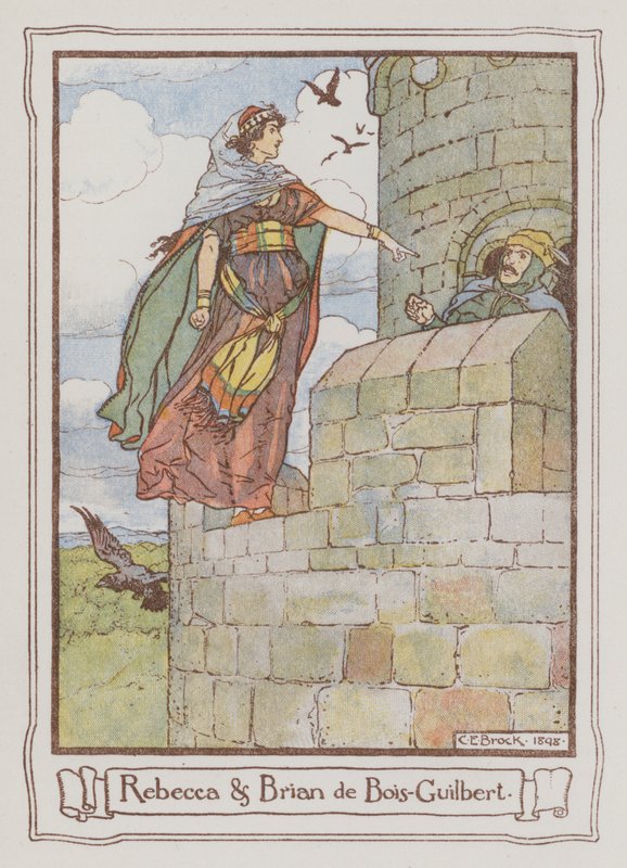 Illustration for Ivanhoe by Sir Walter Scott by Charles Edmund Brock
