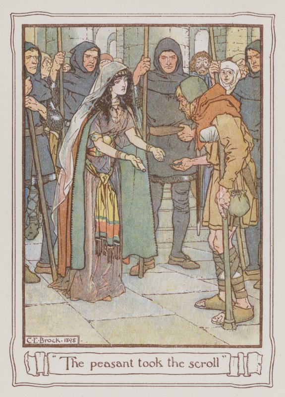 Illustration for Ivanhoe by Sir Walter Scott by Charles Edmund Brock