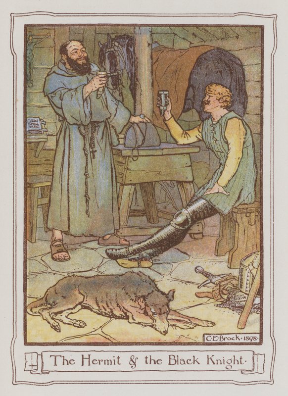 Illustration for Ivanhoe by Sir Walter Scott by Charles Edmund Brock