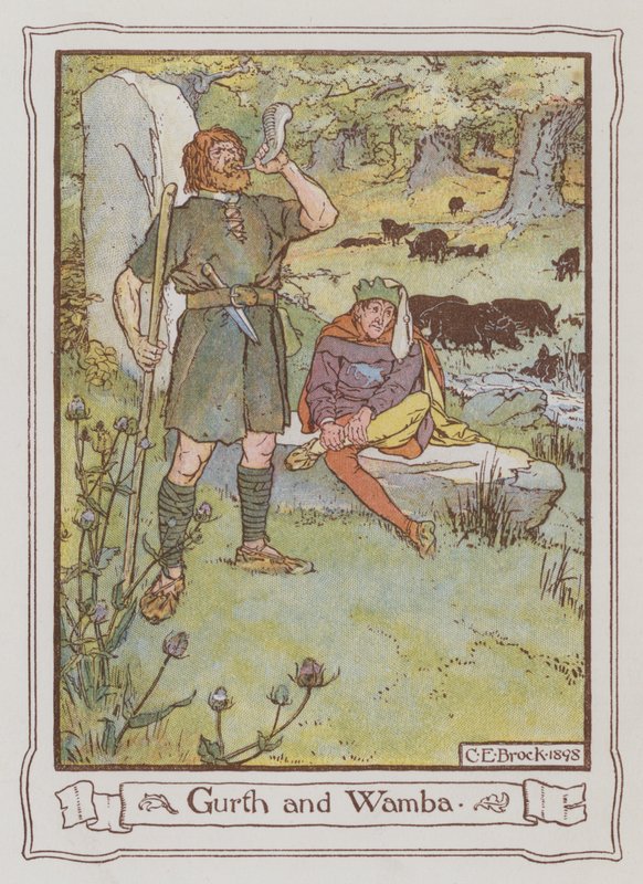 Illustration for Ivanhoe by Sir Walter Scott by Charles Edmund Brock