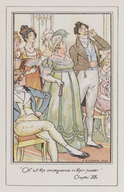 Illustration for Persuasion by Charles Edmund Brock