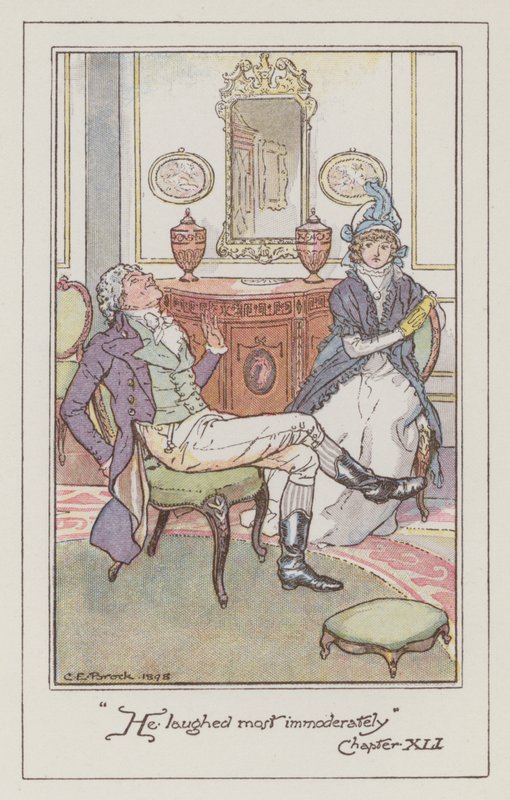 Illustration for Sense and Sensibility by Jane Austen by Charles Edmund Brock