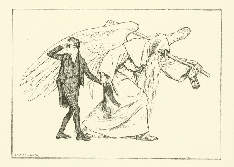 Illustration for The Essays of Elia by Charles Lamb by Charles Edmund Brock