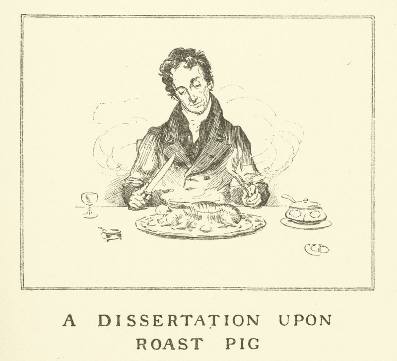 Illustration for The Essays of Elia by Charles Lamb by Charles Edmund Brock