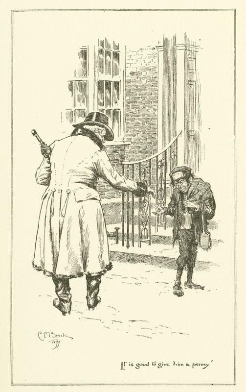 Illustration for The Essays of Elia by Charles Lamb by Charles Edmund Brock