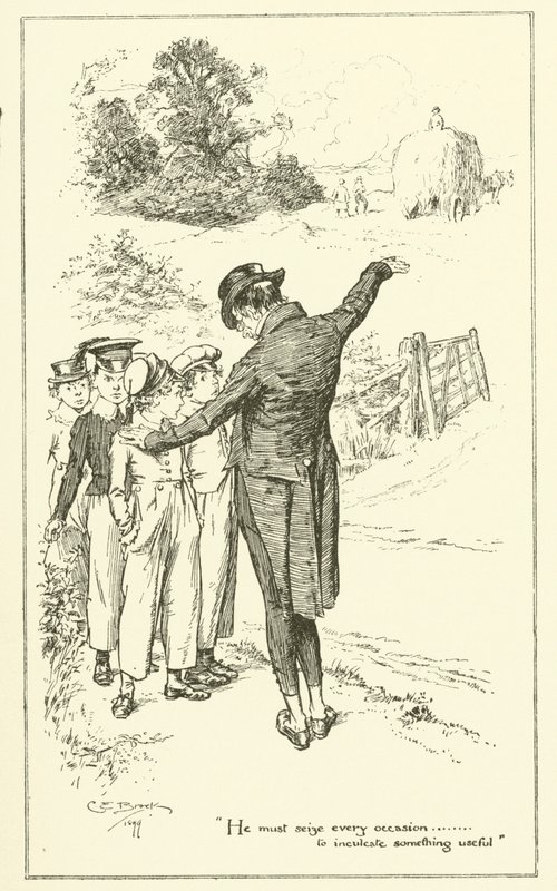 Illustration for The Essays of Elia by Charles Lamb by Charles Edmund Brock