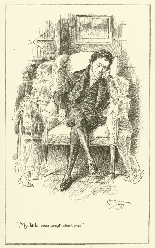 Illustration for The Essays of Elia by Charles Lamb by Charles Edmund Brock