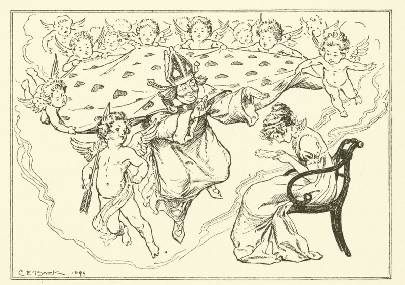 Illustration for The Essays of Elia by Charles Lamb by Charles Edmund Brock