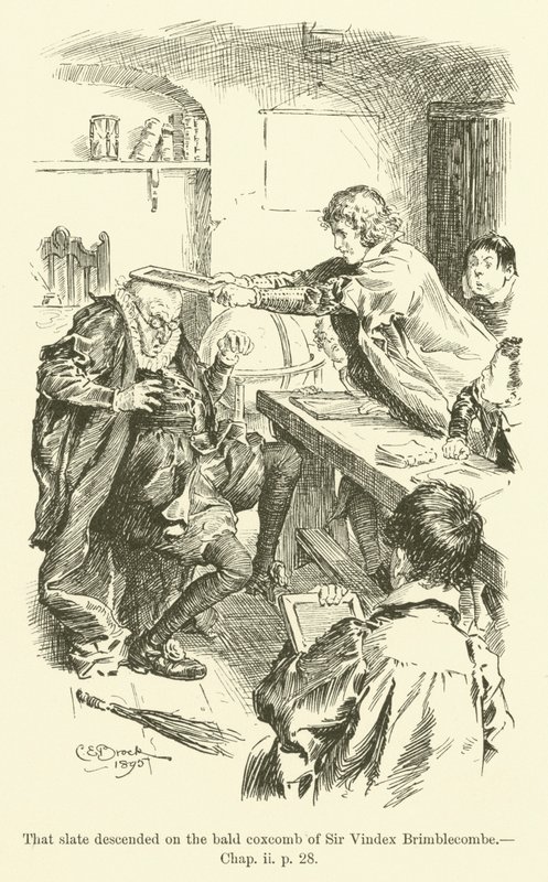 Illustration for Westward Ho! by Charles Kingsley by Charles Edmund Brock