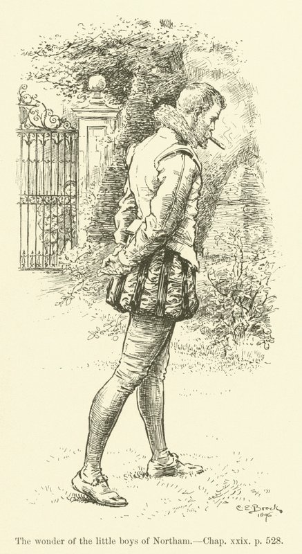 Illustration for Westward Ho! by Charles Kingsley by Charles Edmund Brock