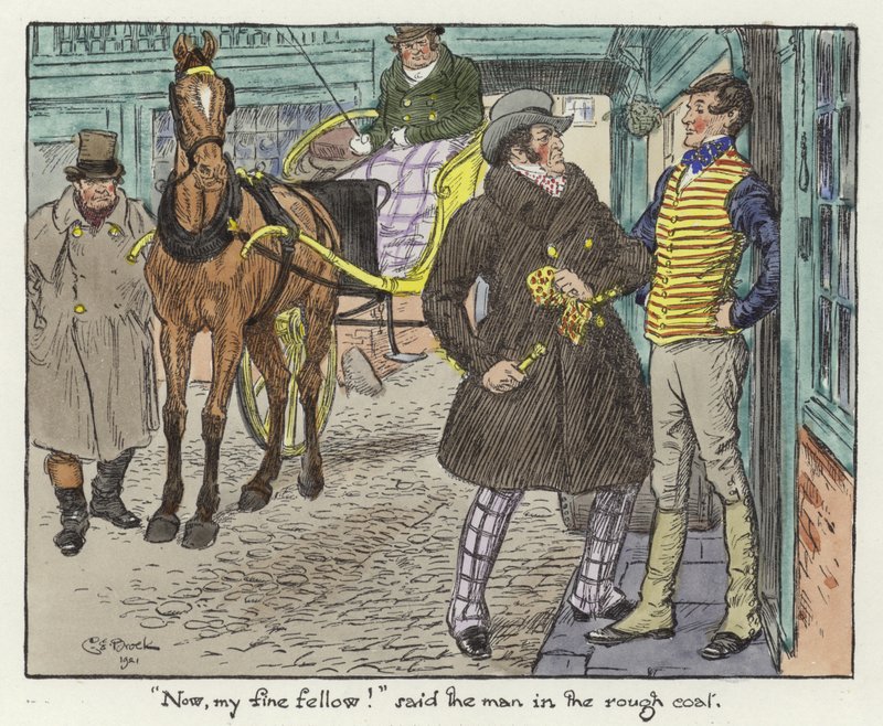 Illustration for the Pickwick Papers by Charles Edmund Brock