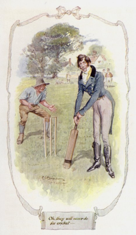 Oh! they will never do for cricket by Charles Edmund Brock
