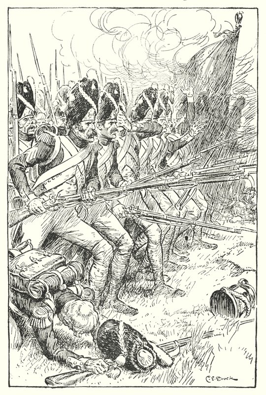 The French Guard at Waterloo by Charles Edmund Brock