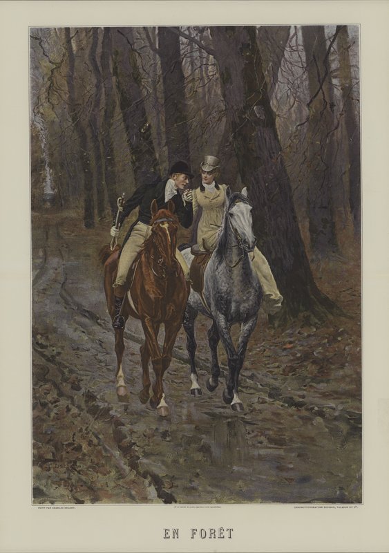 In the Forest by Charles Edouard Delort