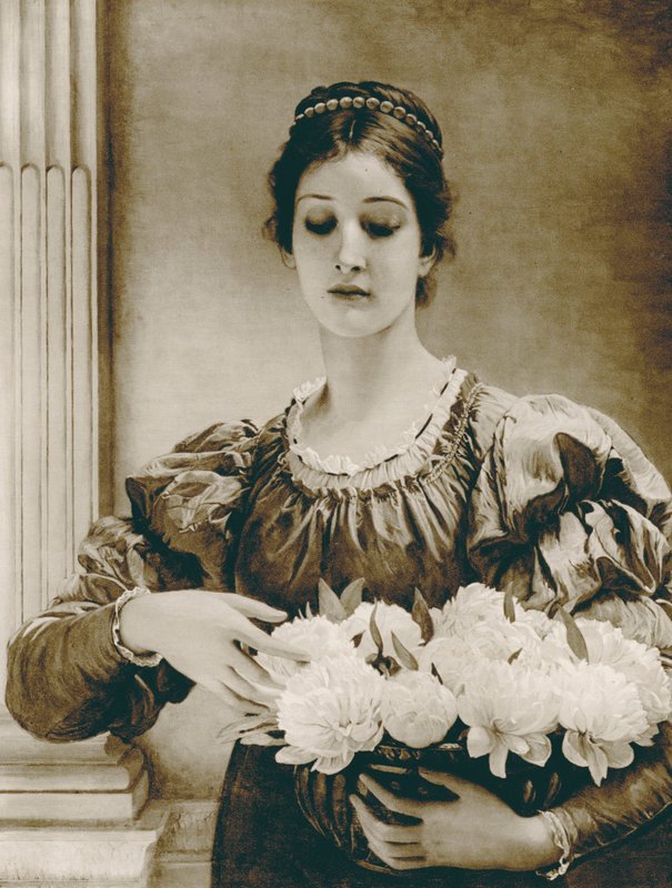 Peonies by Charles Edward (after) Perugini