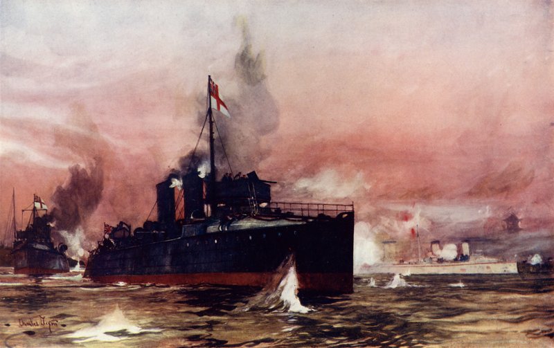 The Fame in the Attack on Taku by Charles Edward Dixon