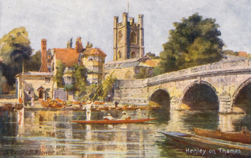 River Thames: Henley on Thames by Charles Edwin Flower
