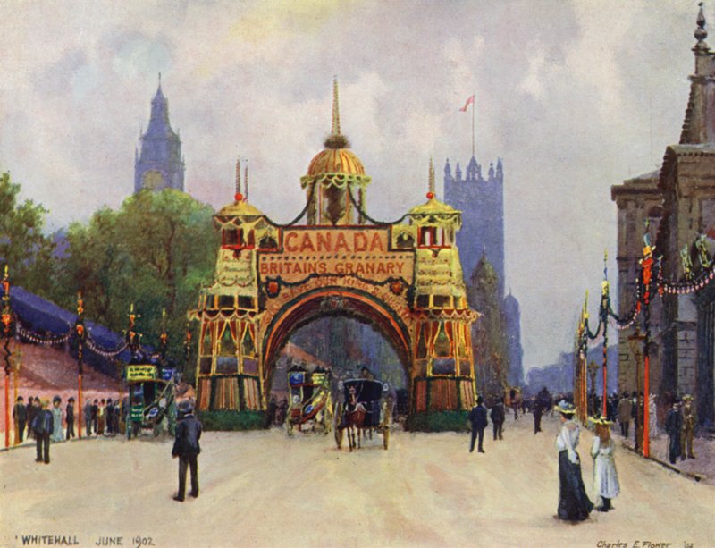 The Canadian Arch, Whitehall, in June 1902 by Charles Edwin Flower