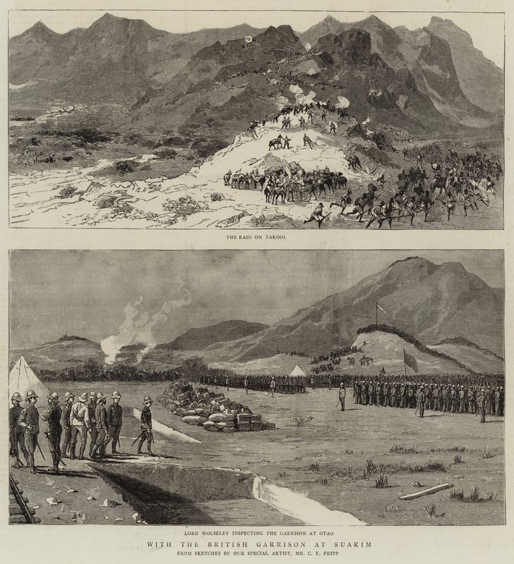 With the British Garrison at Suakim by Charles Edwin Fripp