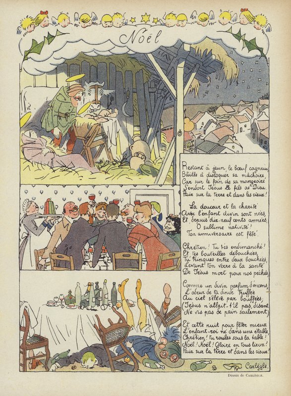 Christmas (Illustration for Le Rire) by Charles Emile Egli
