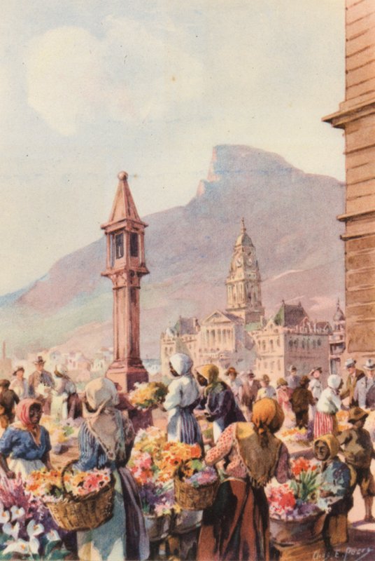 South Africa: Flower Sellers, Capetown by Charles Ernest Peers