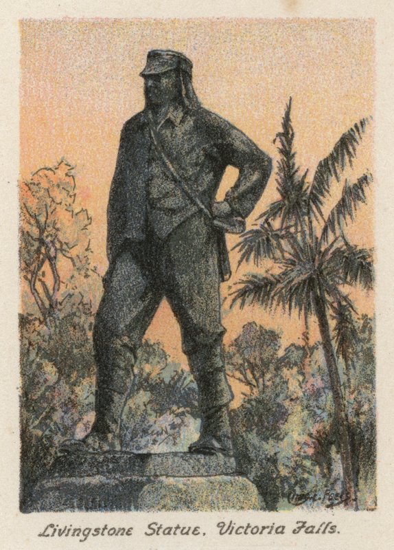 South Africa: Livingstone Statue, Victoria Falls by Charles Ernest Peers