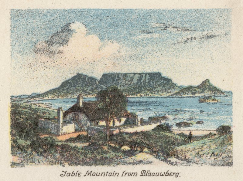 South Africa: Table Mountain from Blaauwberg by Charles Ernest Peers