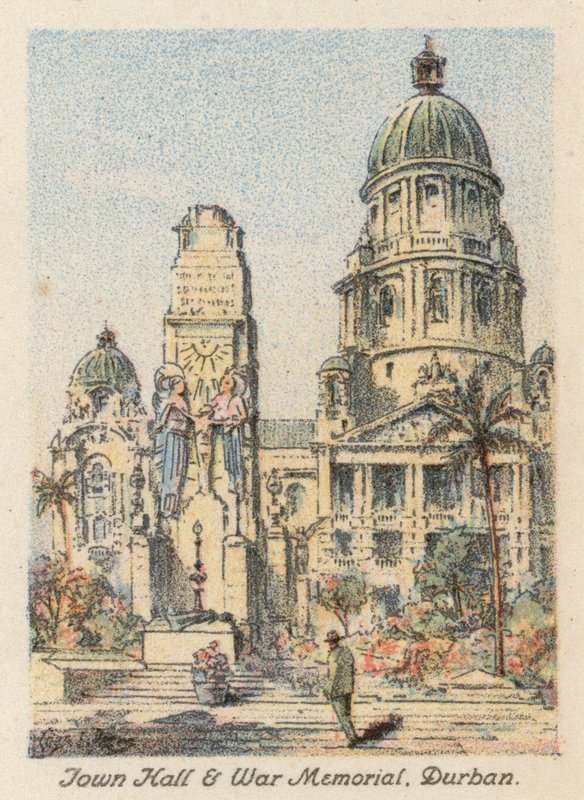 South Africa: Town Hall and War Memorial, Durban by Charles Ernest Peers