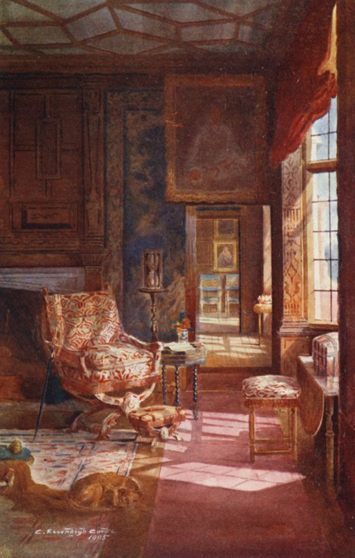 Knole House: Spangled Bedroom, Doorway by Charles Essenhigh Corke