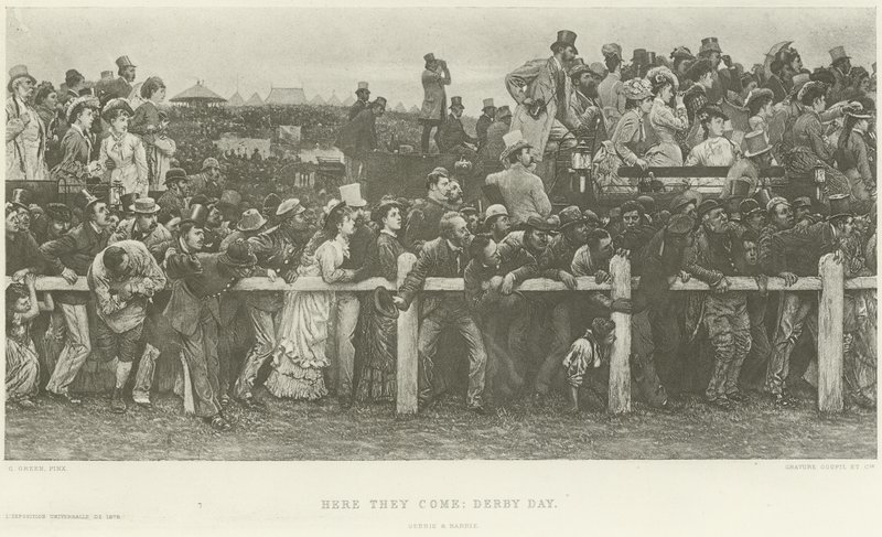 Here They Come: Derby Day by Charles Green