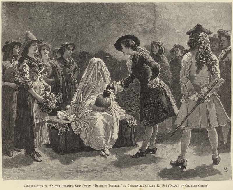 Illustration to Dorothy Forster by Walter Besant by Charles Green