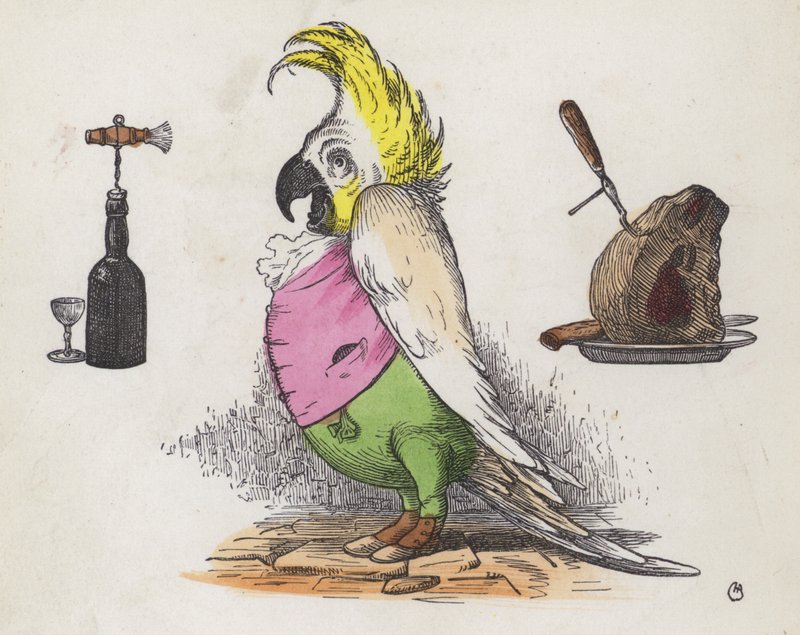 Greedy cockatoo by Charles Henry (after) Bennett