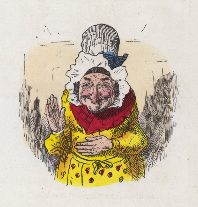 Old Woman Laughing by Charles Henry (after) Bennett