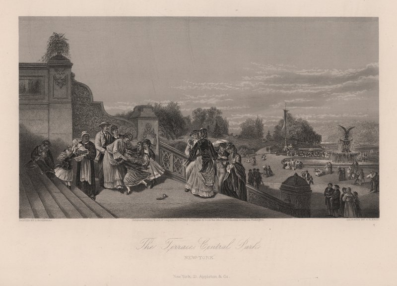 The Terrace, Central Park, New York City, New York, USA by Charles I Rosenberg