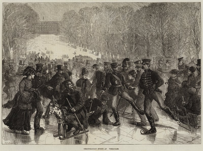 Christmas-Day Sports at Versailles by Charles J. Staniland