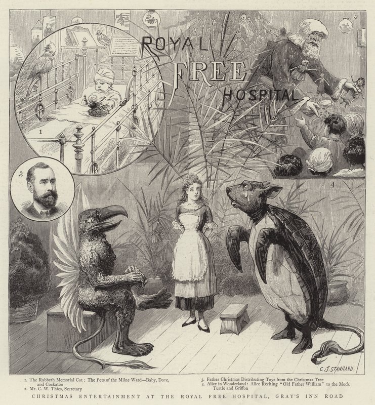 Christmas Entertainment at the Royal Free Hospital, Gray